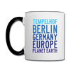 Tempelhof Planet Earth - Tasse zweifarbig - Weiß/Schwarz