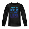 Tempelhof Planet Earth - Teenager Langarmshirt - Anthrazit