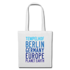 Tempelhof Planet Earth - Stoffbeutel - Weiß
