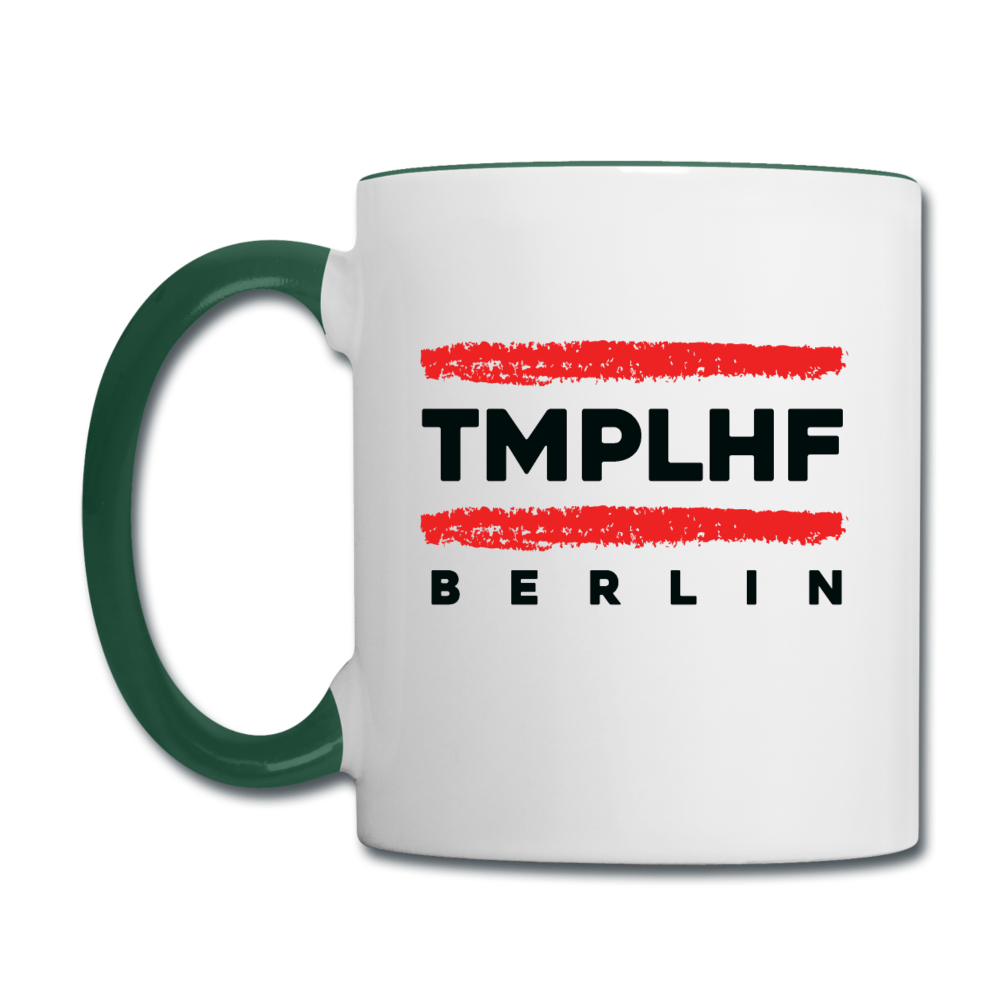 TMPLHF - Tasse zweifarbig - Weiß/Dunkelgrün