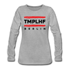 TMPLHF - Frauen Premium Langarmshirt - Grau meliert