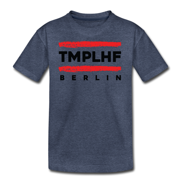 TMPLHF - Teenager Premium T-Shirt - Blau meliert