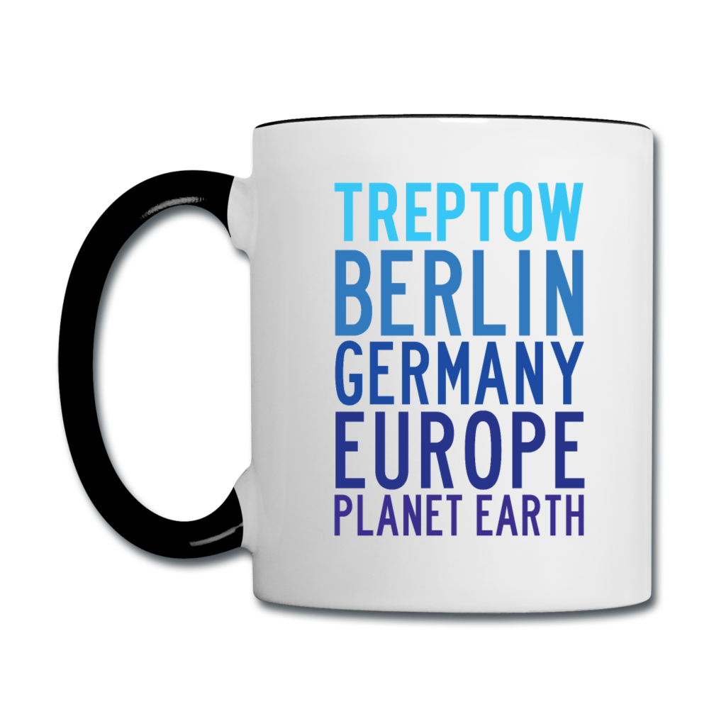 Treptow Planet Earth - Tasse zweifarbig - Weiß/Schwarz