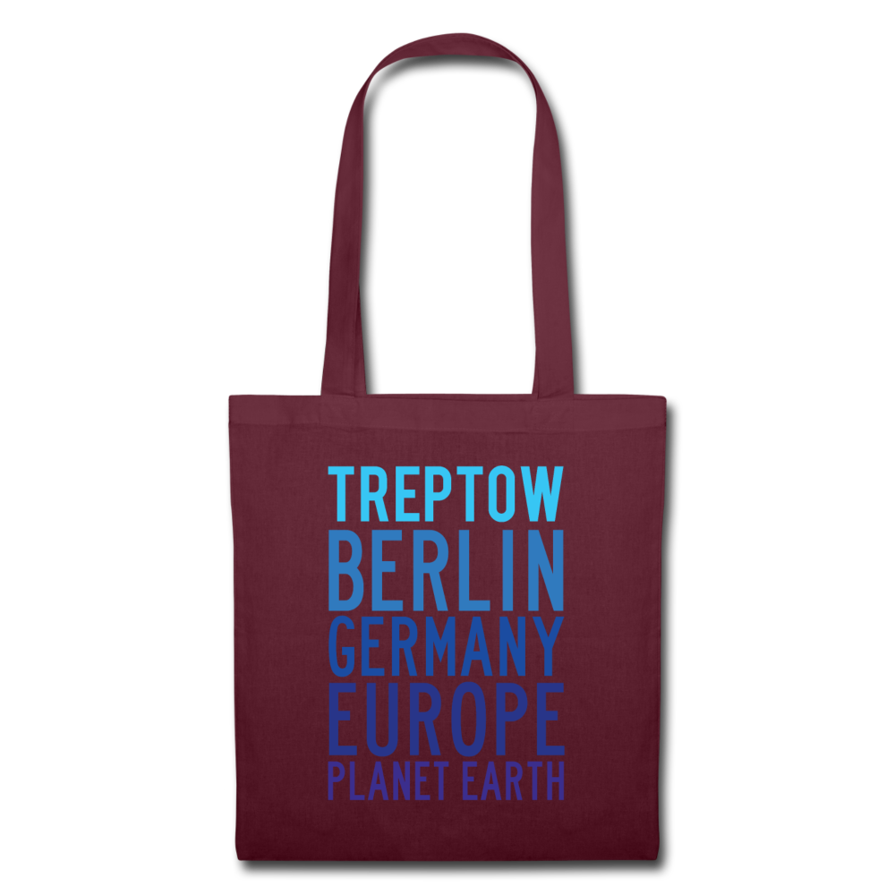 Treptow Planet Earth - Stoffbeutel - Burgunderrot