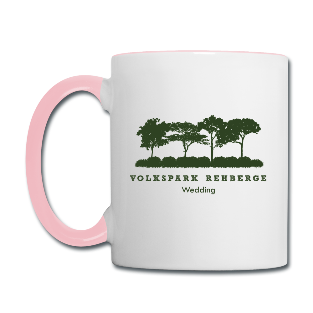 Volkspark Rehberge - Tasse zweifarbig - Weiß/Pink
