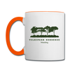 Volkspark Rehberge - Tasse zweifarbig - Weiß/Orange