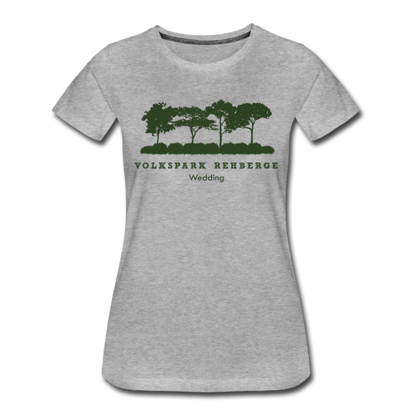 Volkspark Rehberge - Frauen Premium T-Shirt - Grau meliert
