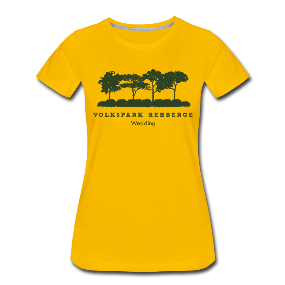 Volkspark Rehberge - Frauen Premium T-Shirt - Sonnengelb