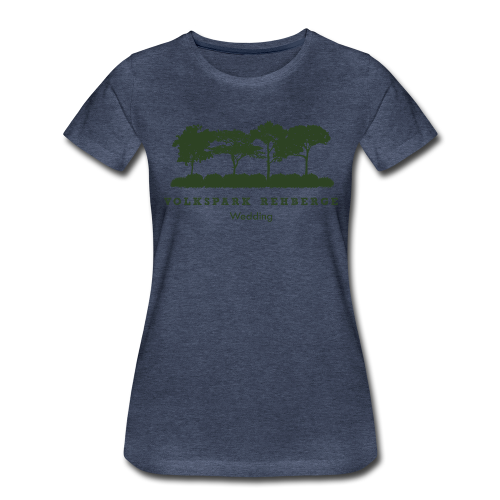 Volkspark Rehberge - Frauen Premium T-Shirt - Blau meliert