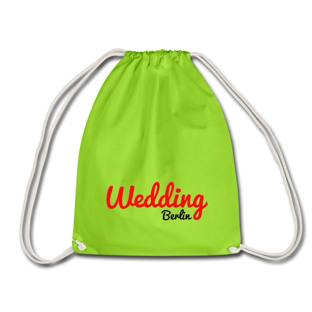 Wedding - Turnbeutel - Neongrün