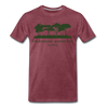 Volkspark Rehberge - Männer Premium T-Shirt - Bordeauxrot meliert