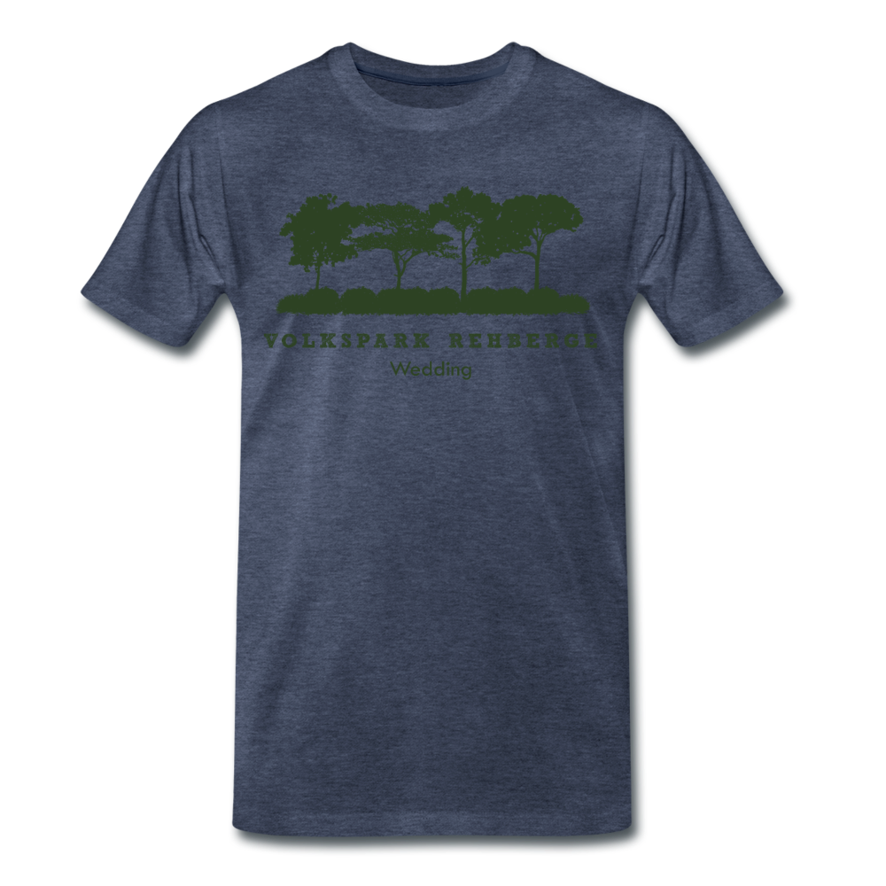 Volkspark Rehberge - Männer Premium T-Shirt - Blau meliert