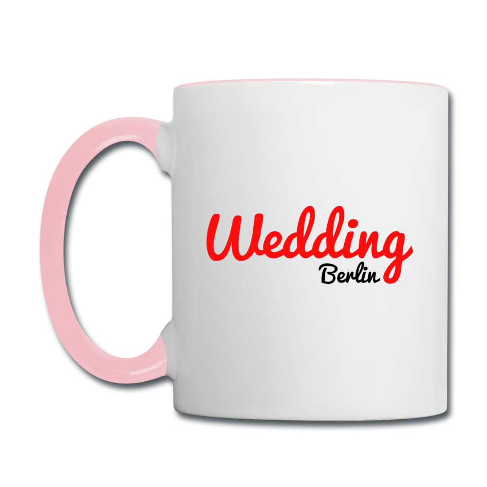 Wedding - Tasse zweifarbig - Weiß/Pink