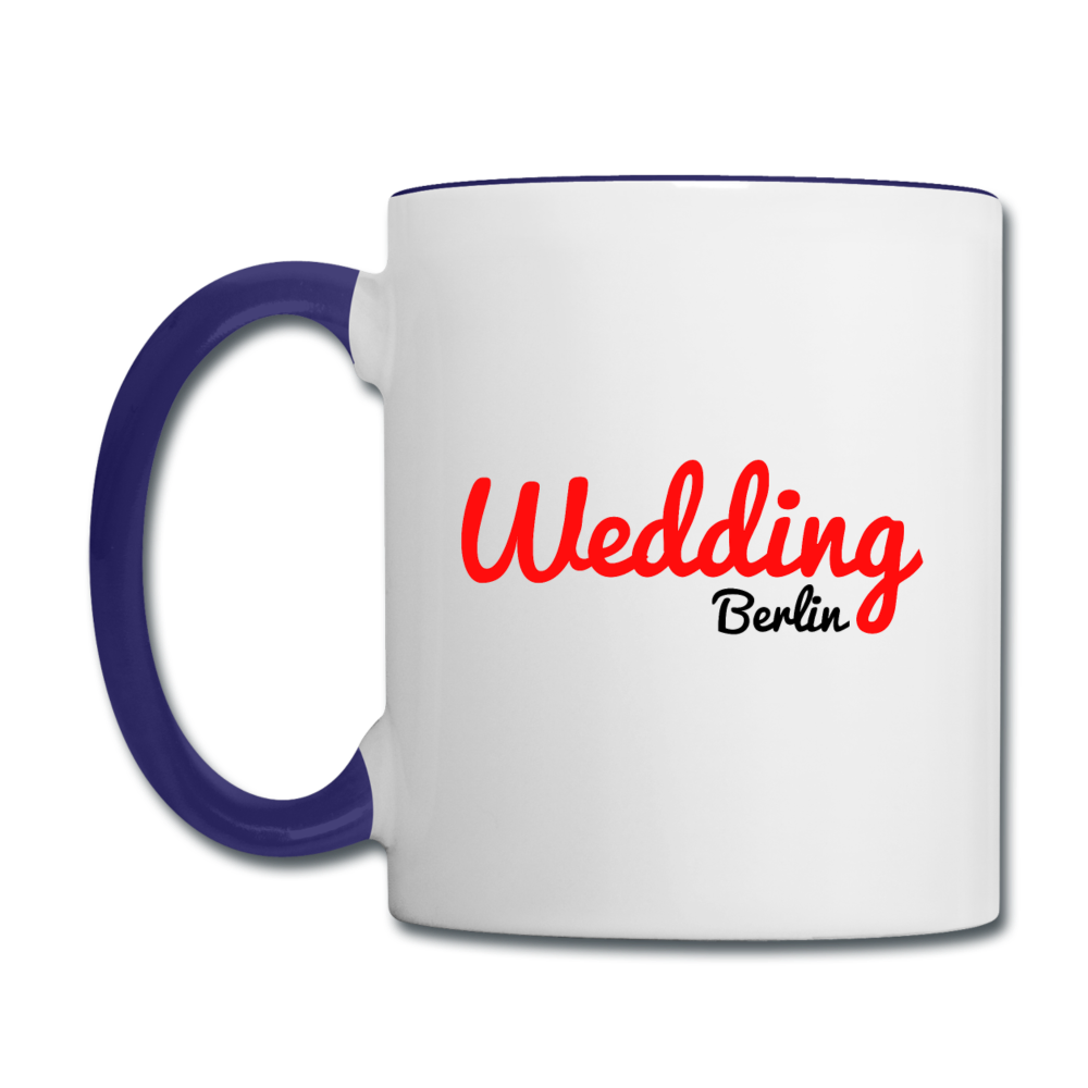 Wedding - Tasse zweifarbig - Weiß/Kobaltblau