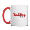 Wedding - Tasse zweifarbig - Weiß/Rot