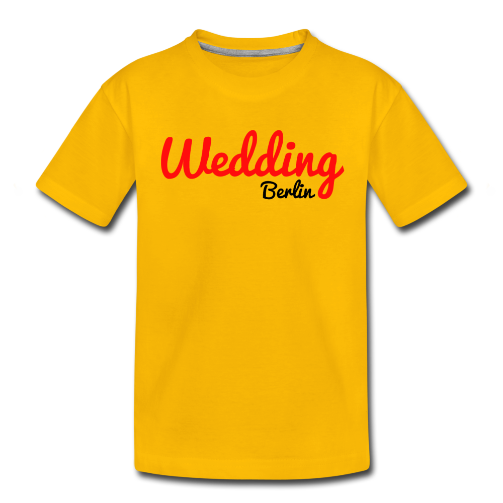 Wedding - Kinder Premium T-Shirt - Sonnengelb