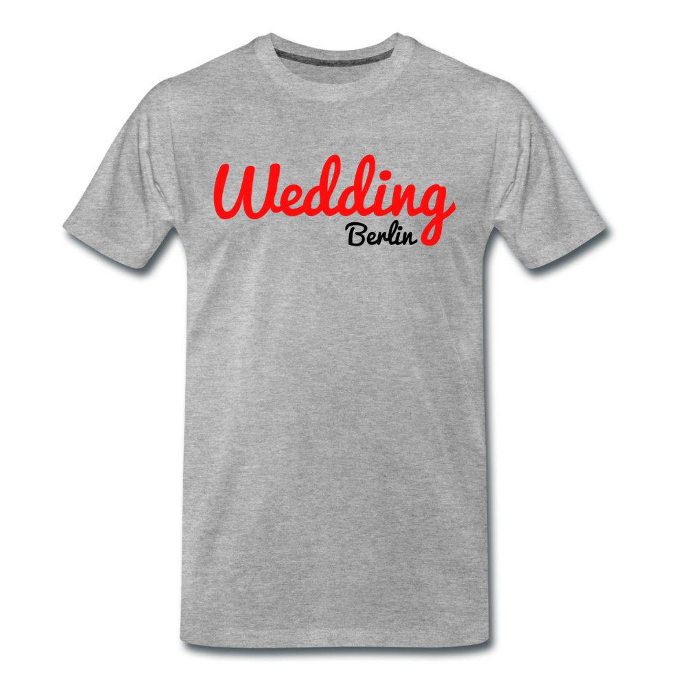 Wedding - Männer Premium T-Shirt - Grau meliert