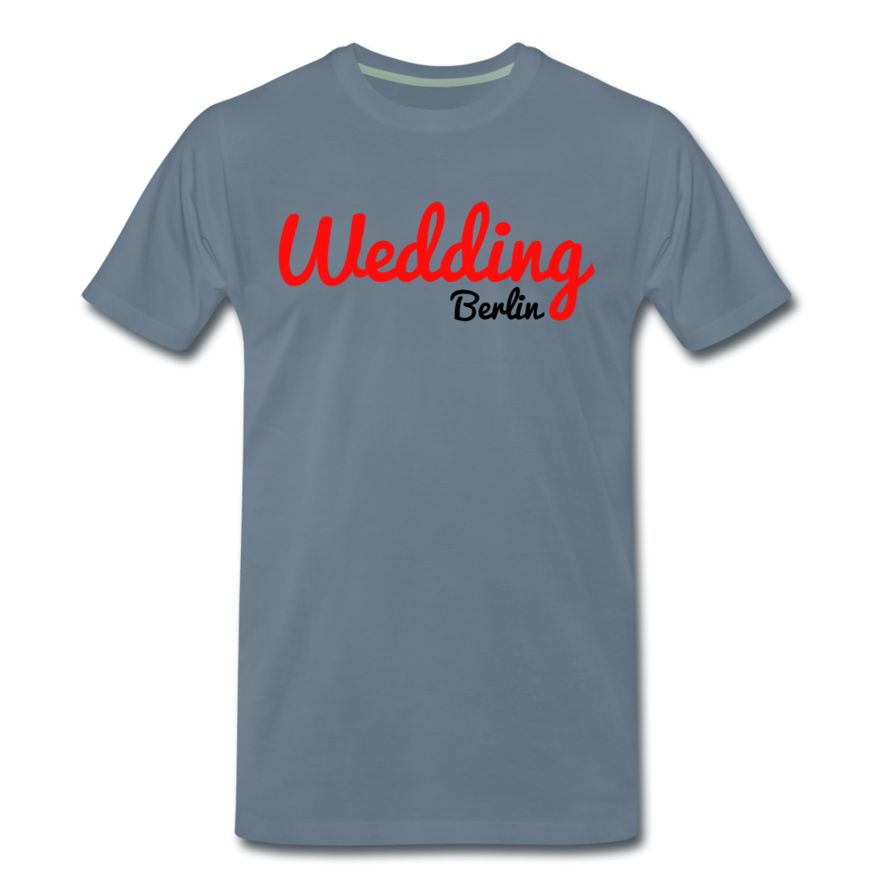 Wedding - Männer Premium T-Shirt - Blaugrau