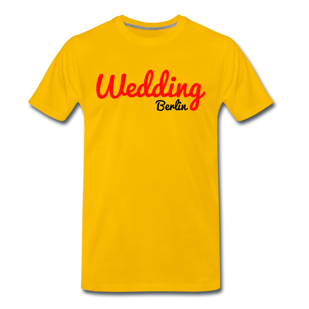 Wedding - Männer Premium T-Shirt - Sonnengelb