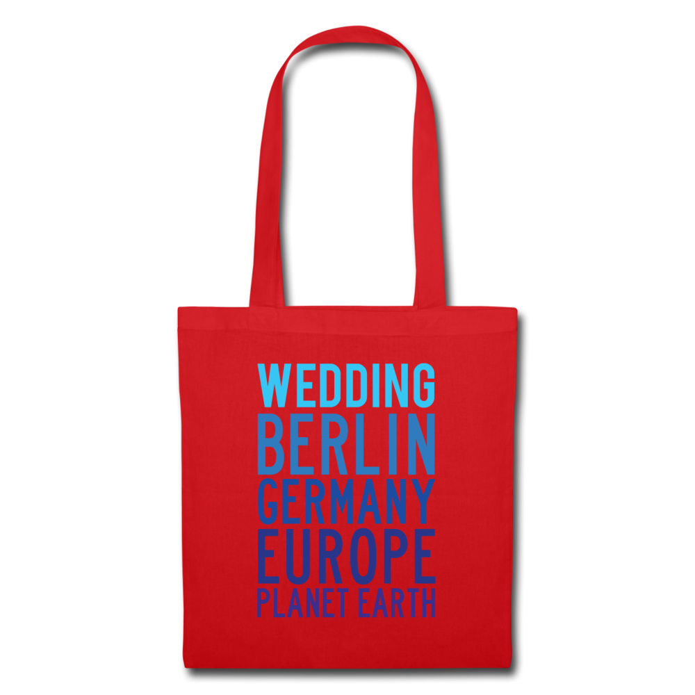 Wedding Planet Earth - Stoffbeutel - Rot