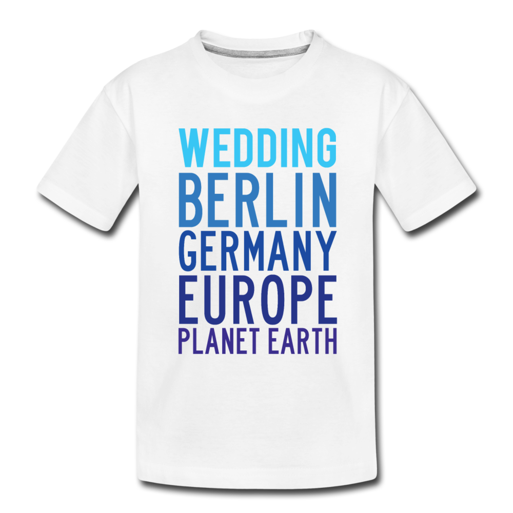 Wedding Planet Earth - Kinder Premium T-Shirt - Weiß