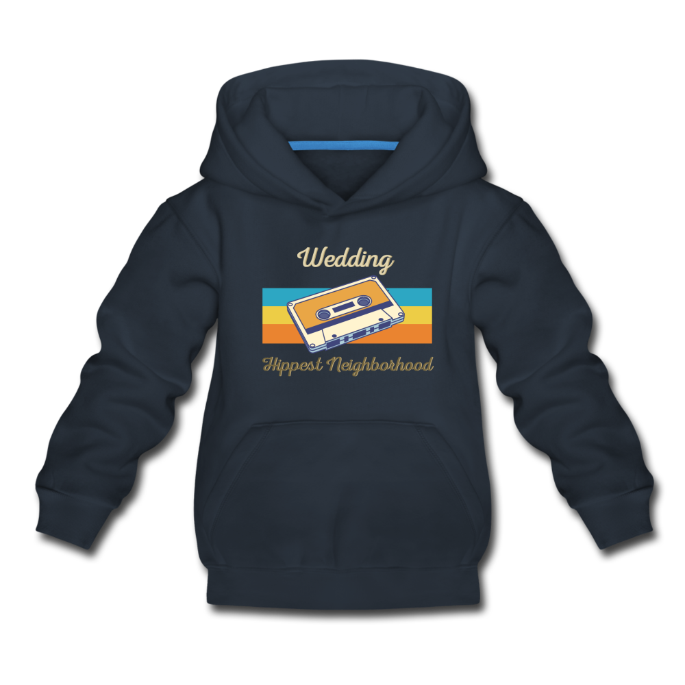 Wedding Hippest Neighborhood - Kinder Premium Hoodie - Navy