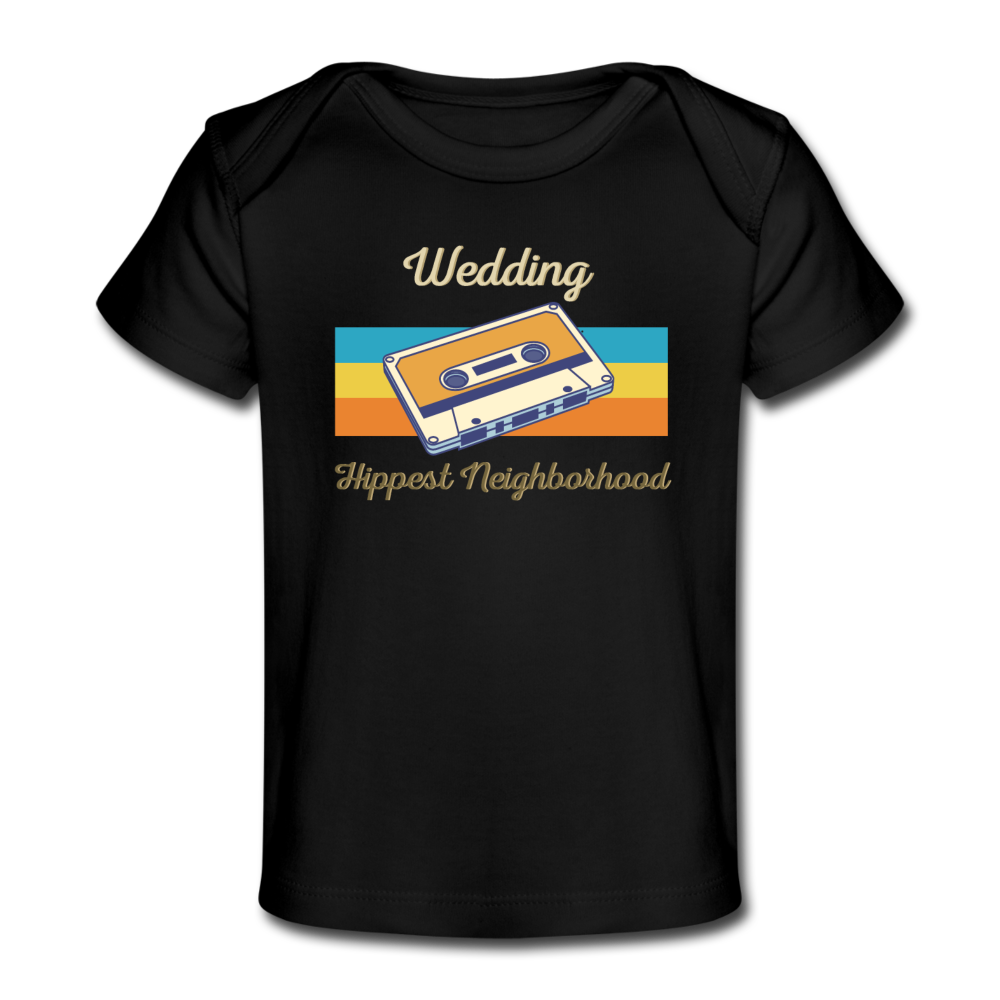 Wedding Hippest Neighborhood - Baby Bio T-Shirt - Schwarz