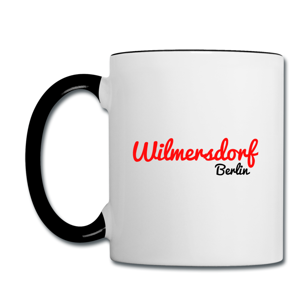 Wilmersdorf Berlin - Tasse zweifarbig - Weiß/Schwarz