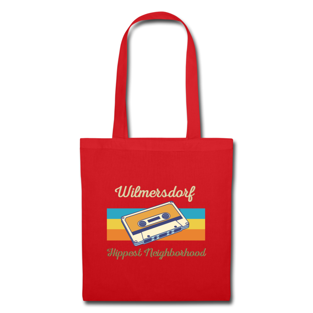 Wilmersdorf Hippest Neighborhood - Stoffbeutel - Rot