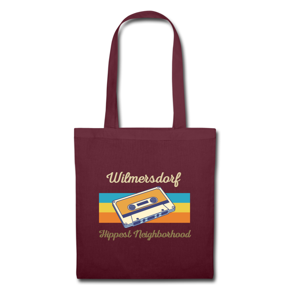 Wilmersdorf Hippest Neighborhood - Stoffbeutel - Burgunderrot