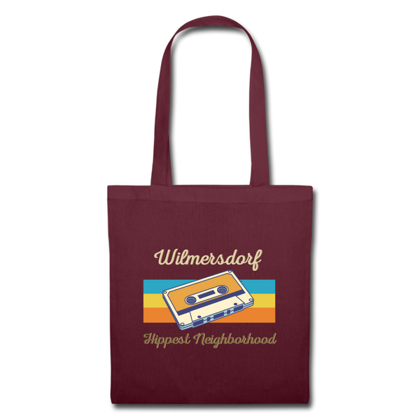 Wilmersdorf Hippest Neighborhood - Stoffbeutel - Burgunderrot