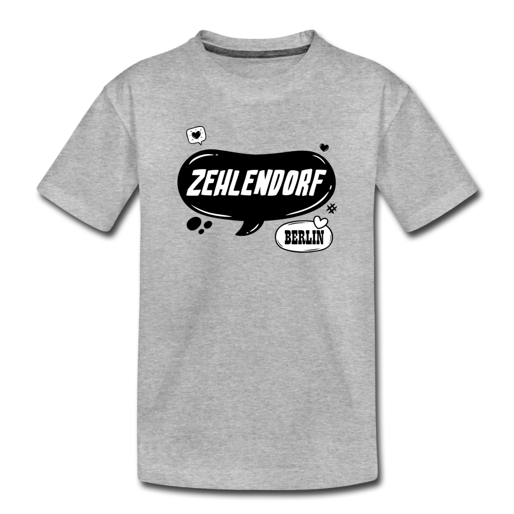 Zehlendorf Berlin - Kinder Premium T-Shirt - Grau meliert