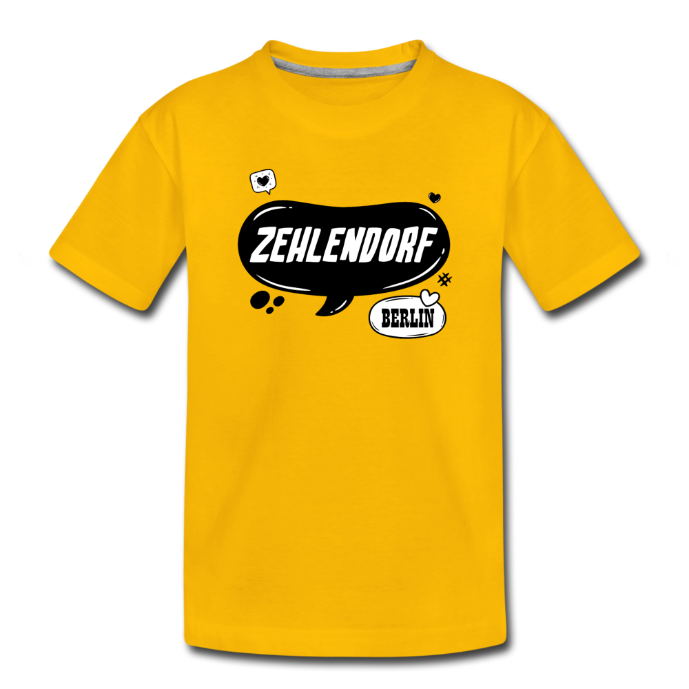 Zehlendorf Berlin - Kinder Premium T-Shirt - Sonnengelb