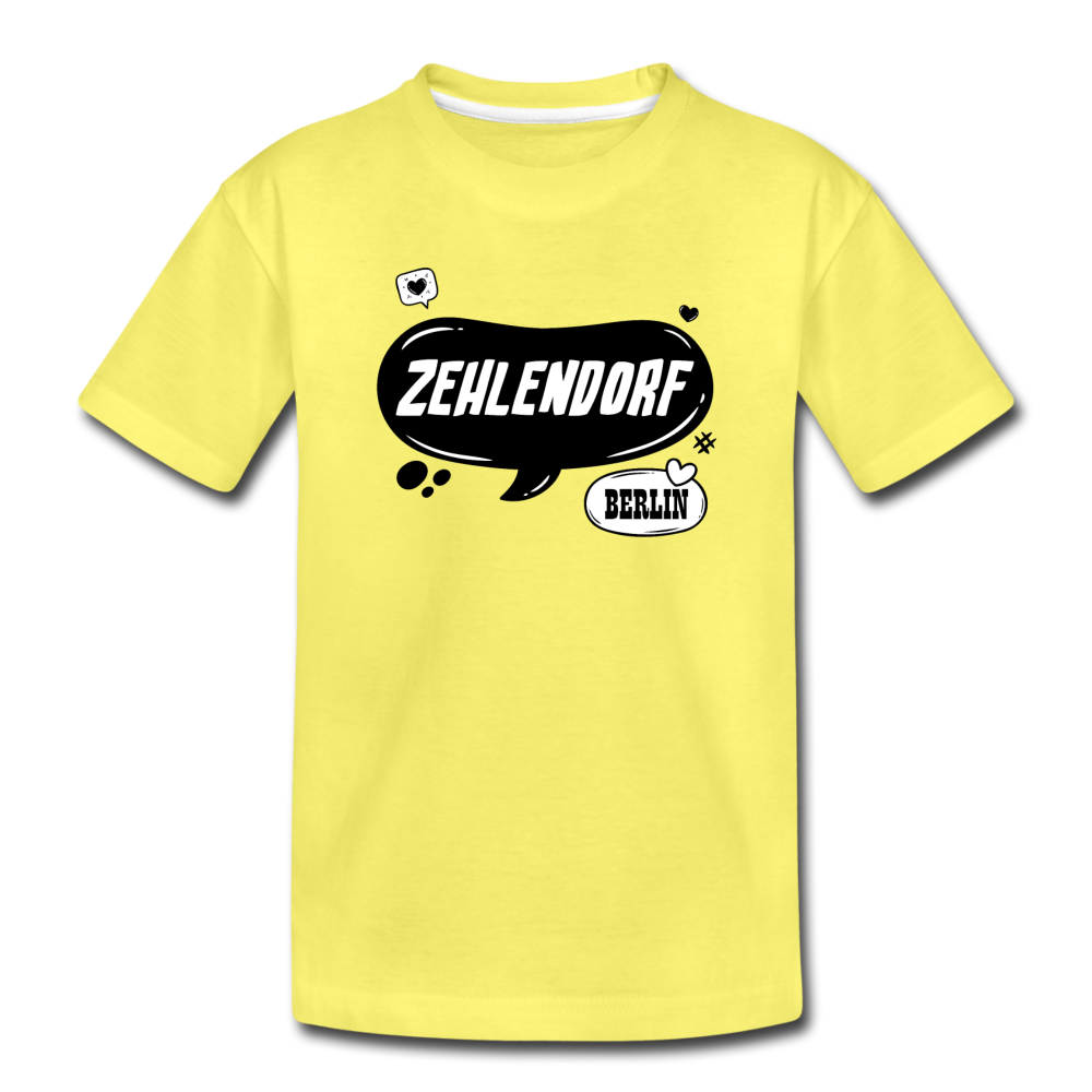 Zehlendorf Berlin - Kinder Premium T-Shirt - Gelb