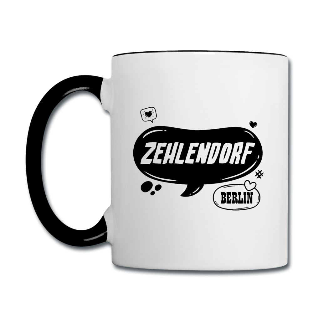 Zehlendorf Berlin - Tasse zweifarbig - Weiß/Schwarz