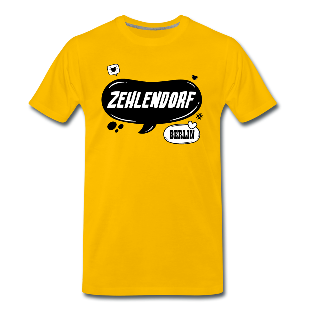 Zehlendorf Berlin - Männer Premium T-Shirt - Sonnengelb
