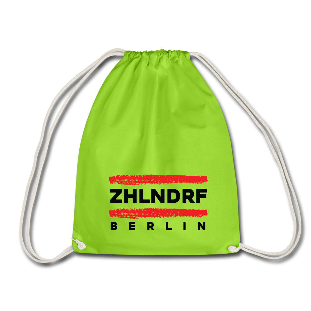 ZHLNDRF - Turnbeutel - Neongrün