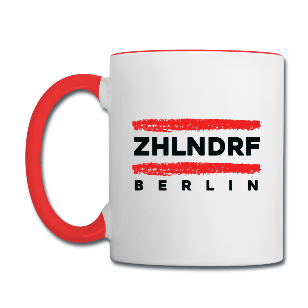 ZHLNDRF - Tasse zweifarbig - Weiß/Rot