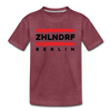 ZHLNDRF - Teenager Premium T-Shirt - Bordeauxrot meliert