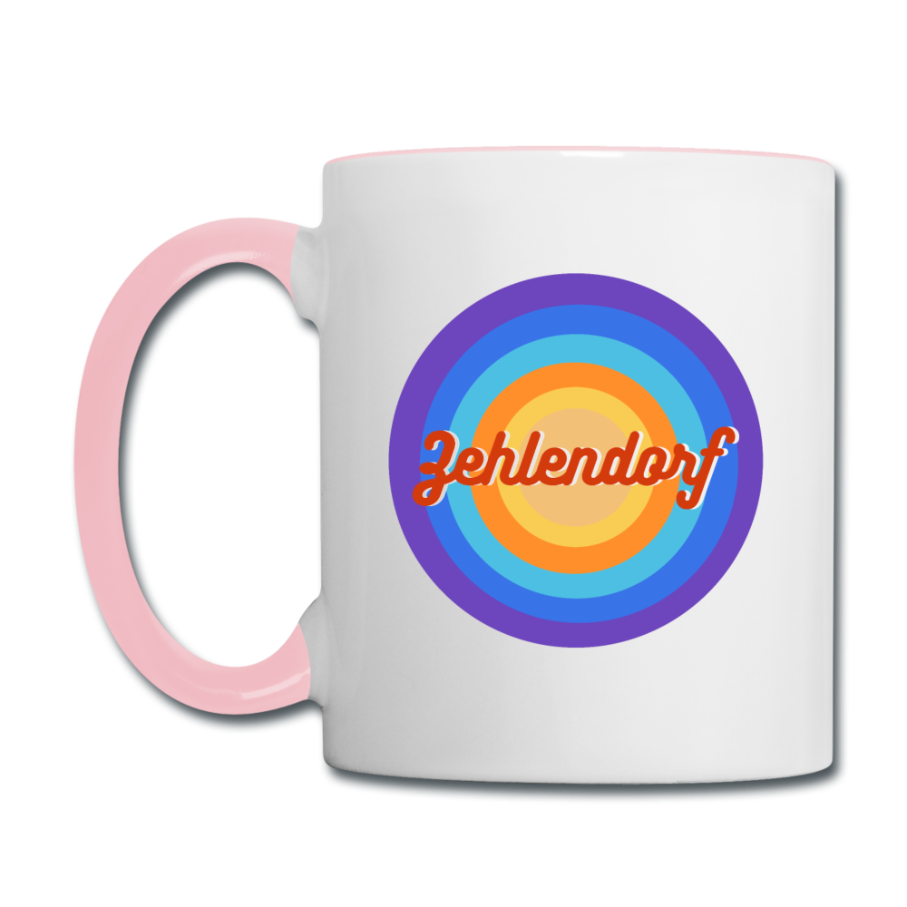 Zehlendorf retro - Tasse zweifarbig - Weiß/Pink