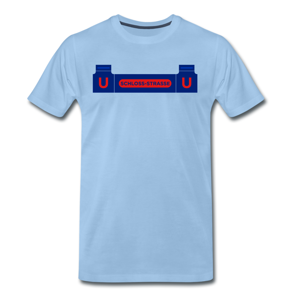 Schlossstrasse - Männer Premium T-Shirt - Sky
