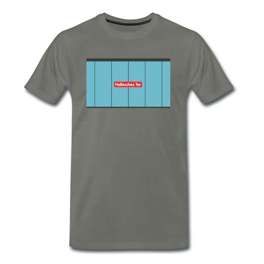 Hallesches Tor - Männer Premium T-Shirt - Asphalt