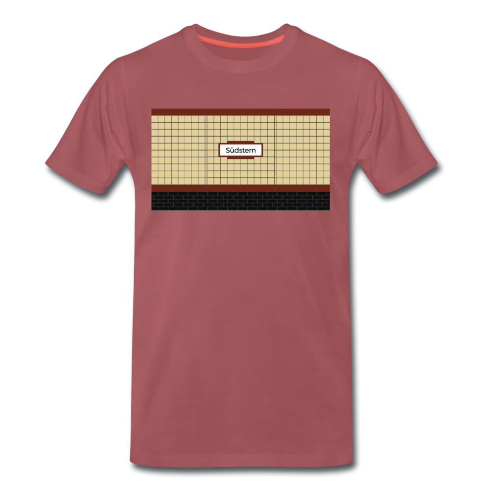 Südstern - Männer Premium T-Shirt - washed Burgundy