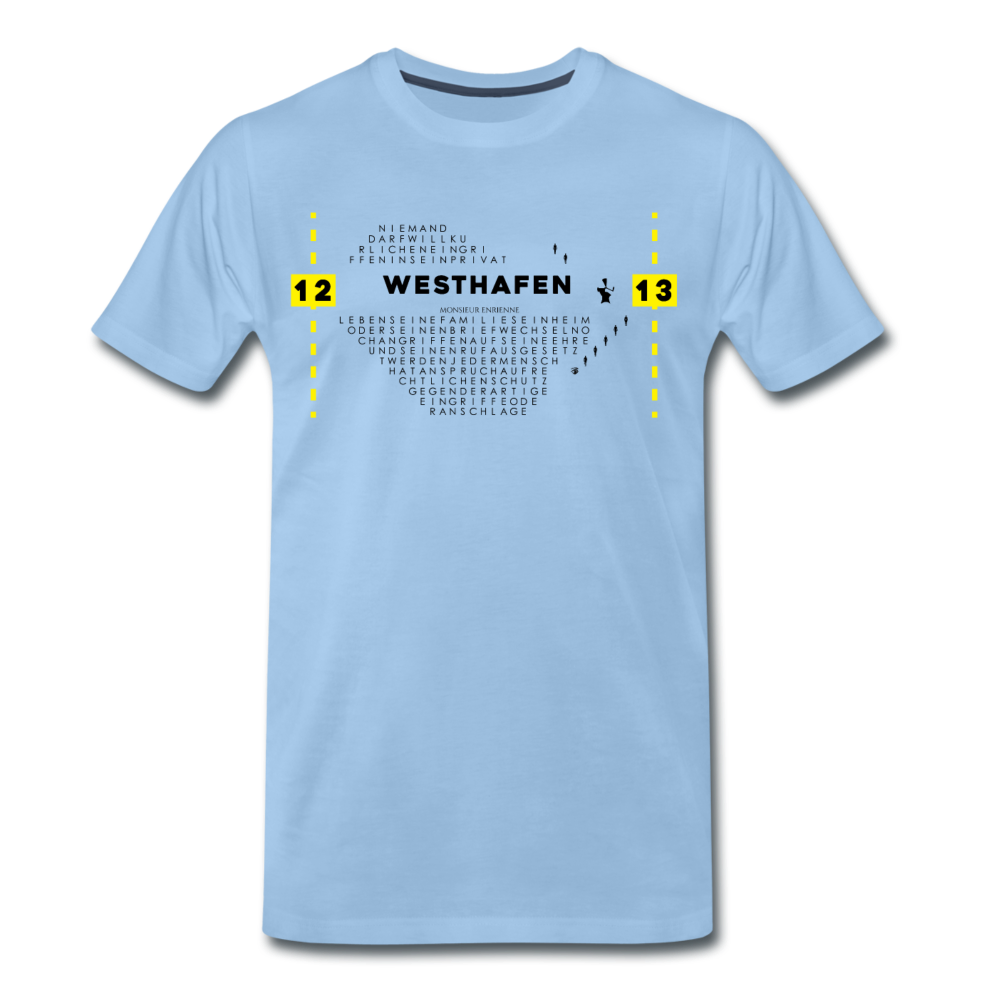 Westhafen - Männer Premium T-Shirt - Sky