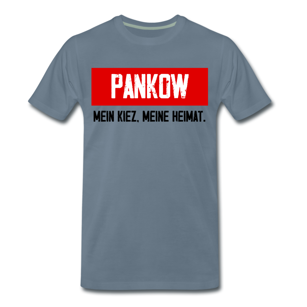 Mein Kiez meine Heimat - Männer Premium T-Shirt - Blaugrau