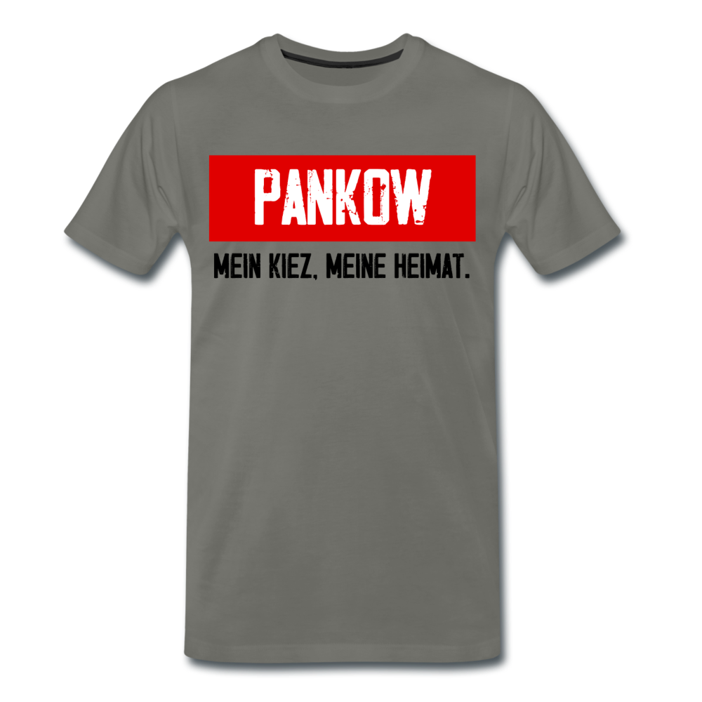 Mein Kiez meine Heimat - Männer Premium T-Shirt - Asphalt