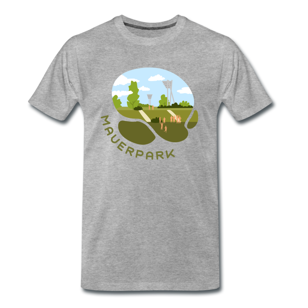 Mauerpark - Männer Premium T-Shirt - Grau meliert