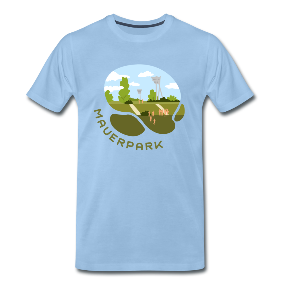 Mauerpark - Männer Premium T-Shirt - Sky