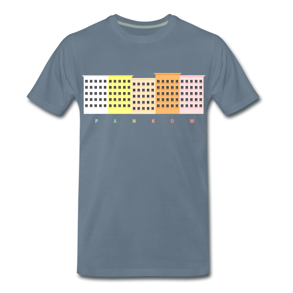 Wohnraum Pankow - Männer Premium T-Shirt - Blaugrau