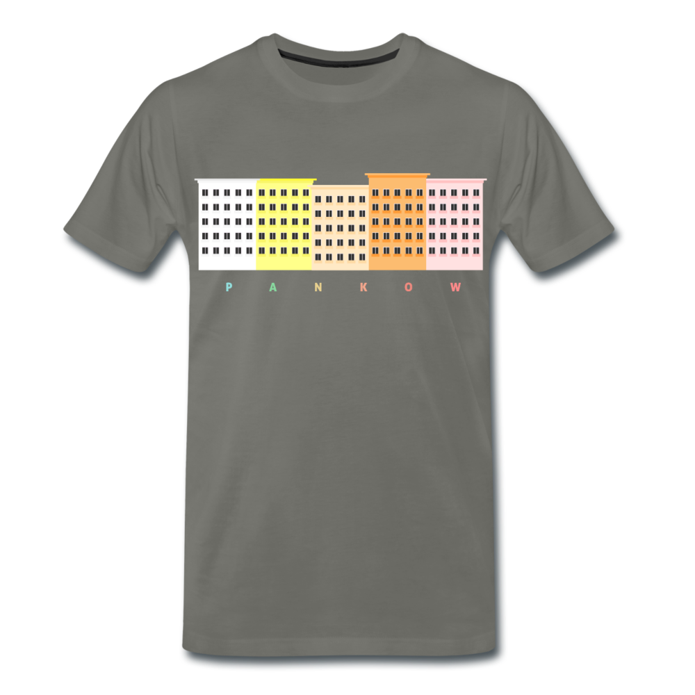 Wohnraum Pankow - Männer Premium T-Shirt - Asphalt